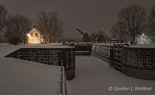 Detached Lock In Winter_20630-5.jpg - Photographed along the Rideau Canal Waterway at Smiths Falls, Ontario, Canada.